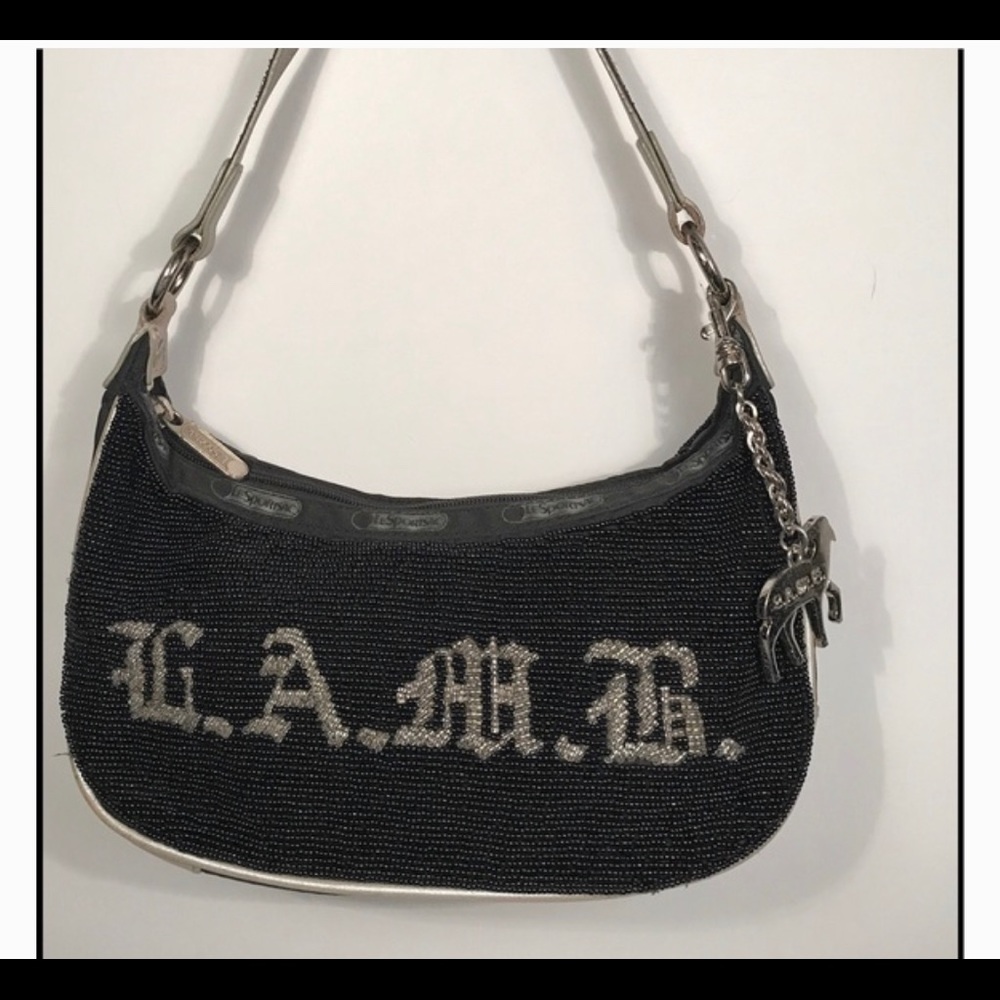 Vintage LAMB Gwen Stefani 100 percent beaded hobo *RARE *** MINT condition